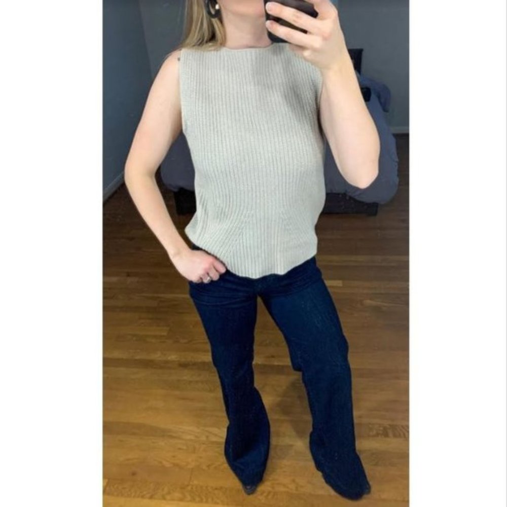SOLD Ribbed, Sleeveless Sweater